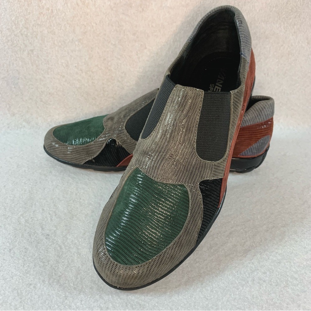 VANELI Sport Multicolored Suede Slip on Sneakers 9.5 M‎ Athleisure Travel